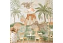 Bilderdepot24 Kindertapete Dino Baby Welt Tiere Kinderzimmer Palme Vlies Bild 2