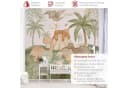 Bilderdepot24 Kindertapete Dino Baby Welt Tiere Kinderzimmer Palme Vlies Bild 3