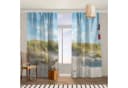 Bilderdepot24 Vorhang Samt Blau Leuchtturm Motiv blickdicht Bild 1