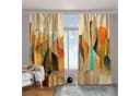 Bilderdepot24 Vorhang Samt Modern Bunt Abstrakt Bild 1