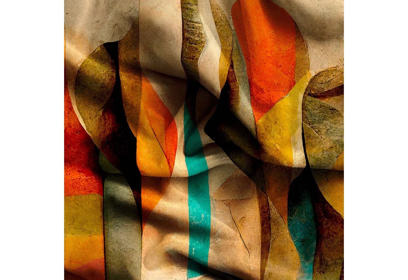 Bilderdepot24 Vorhang Samt Modern Bunt Abstrakt - Bild 5