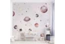 Bilderdepot24 Kindertapete Planeten Mond Sterne Aquarell Vlies Bild 2