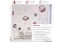 Bilderdepot24 Kindertapete Planeten Mond Sterne Aquarell Vlies Bild 3