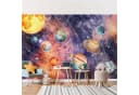 Bilderdepot24 Kindertapete Sonnensystem Aquarell Bunt Modern Bild 2