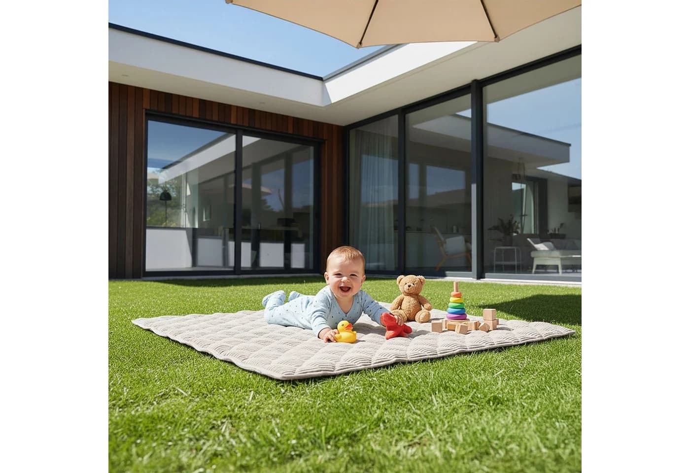 Sanosoft Krabbeldecke Soft-Cord wasserabweisend - Bild 4