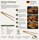 HH-Haushalt Bambus Grillzange 30 cm Nachhaltig Bild 3