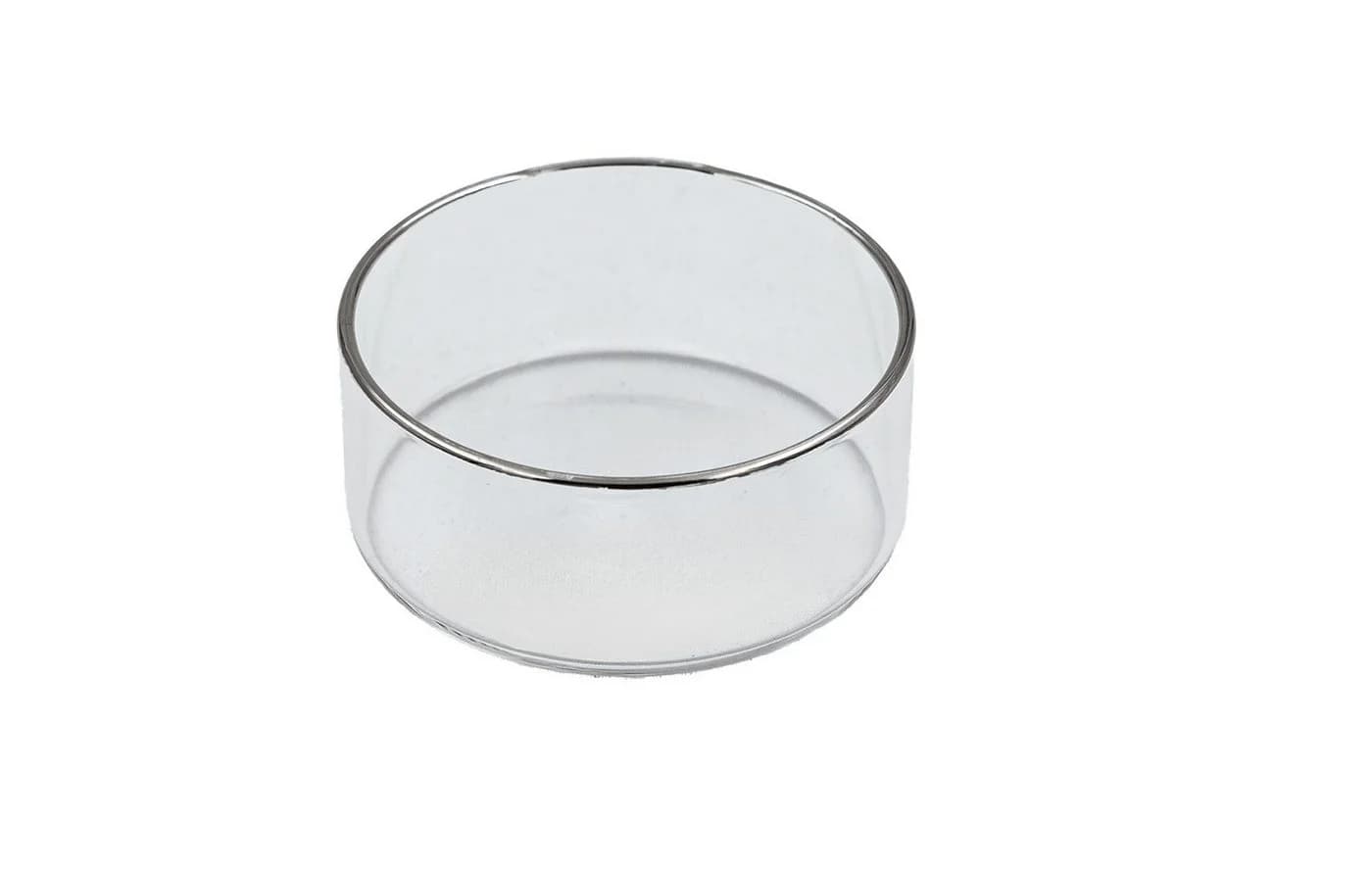Holfeuer Crystal Design Teelichthalter Klarglas 18k Platinrand - Bild 2