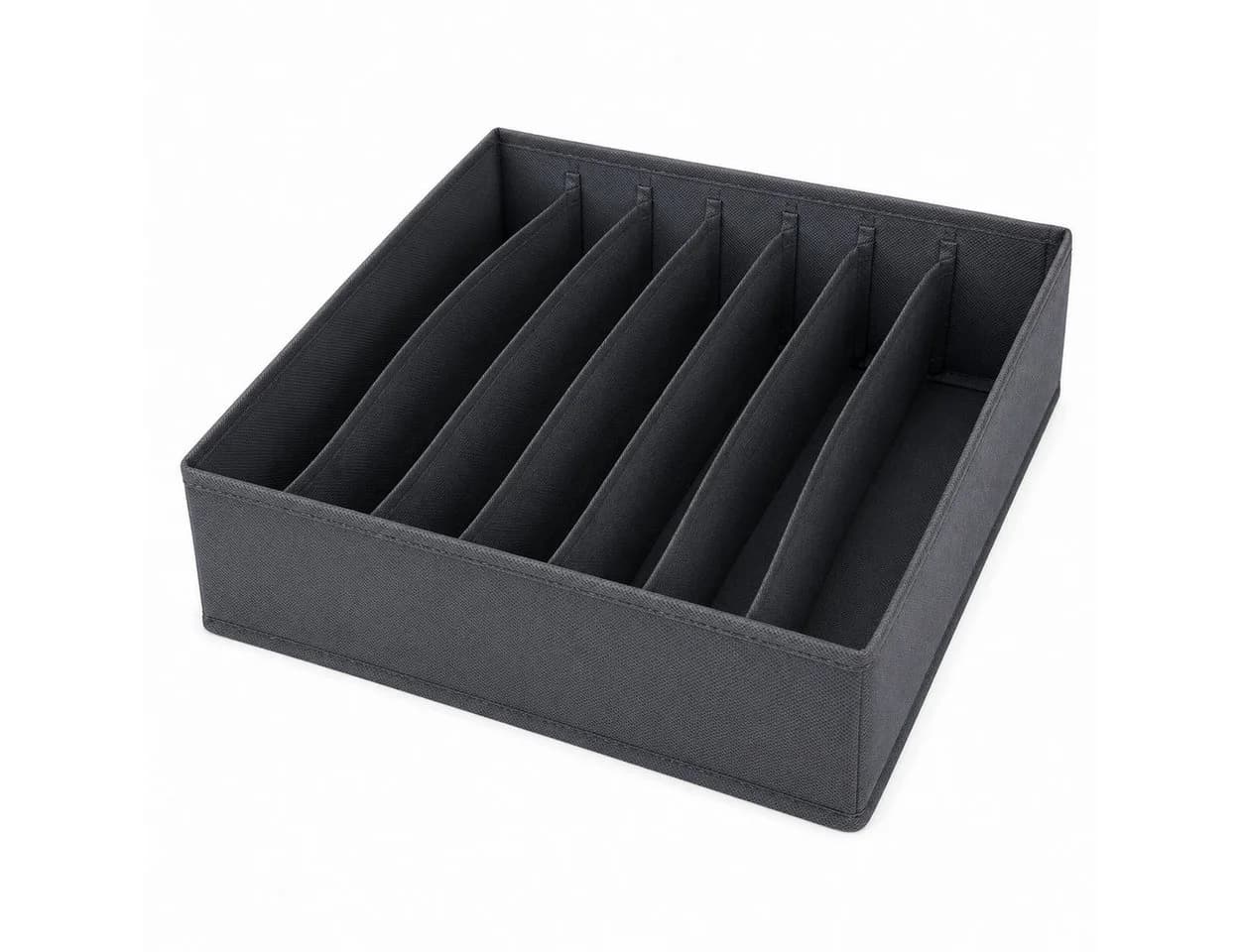 HH-Haushalt Schubladen Organizer 7 Fächer Anthrazit Non Woven - Bild 2