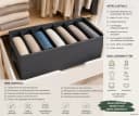 HH-Haushalt Schubladen Organizer 7 Fächer Anthrazit Non Woven Bild 3