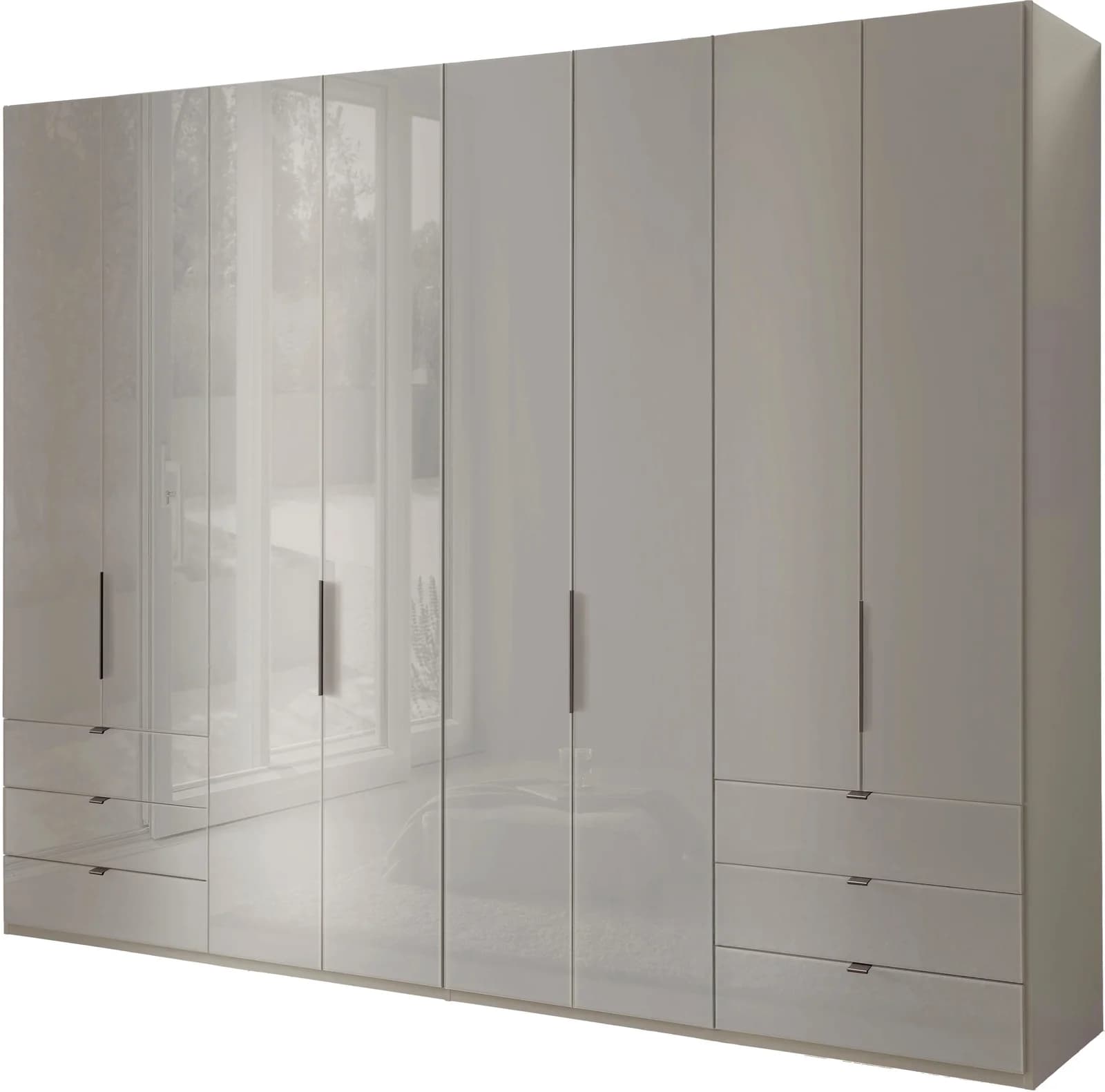 Wiemann Kleiderschrank Ohio 300 cm mit Glasfront