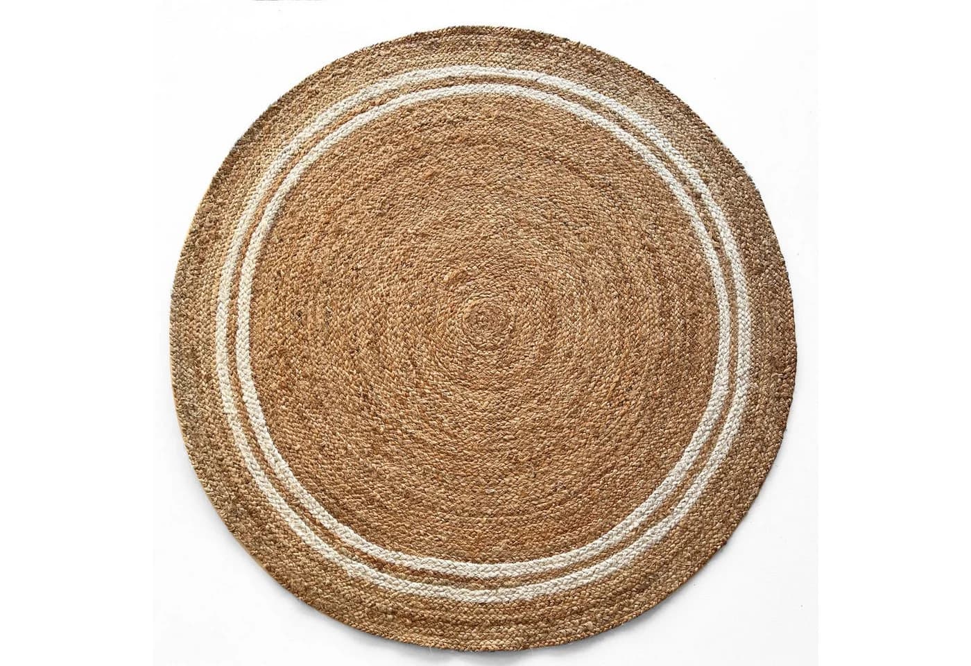 Karat Jute Teppich Rund Handgewebt Naturteppich - Bild 2