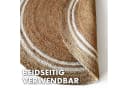 Karat Jute Teppich Rund Handgewebt Naturteppich Bild 5
