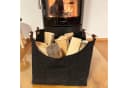 Karat Filztasche Vesta Allzweckkorb Grau Verstärkter Holzgriff Bild 1
