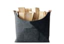 Karat Filztasche Vesta Allzweckkorb Grau Verstärkter Holzgriff Bild 2