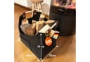 Karat Filztasche Vesta Allzweckkorb Grau Verstärkter Holzgriff Bild 3