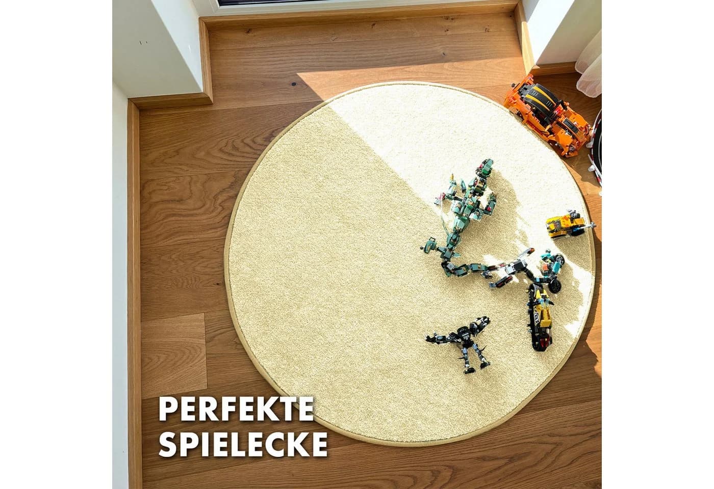 Karat Kinderteppich Crocodile Bunt Frieze-Design