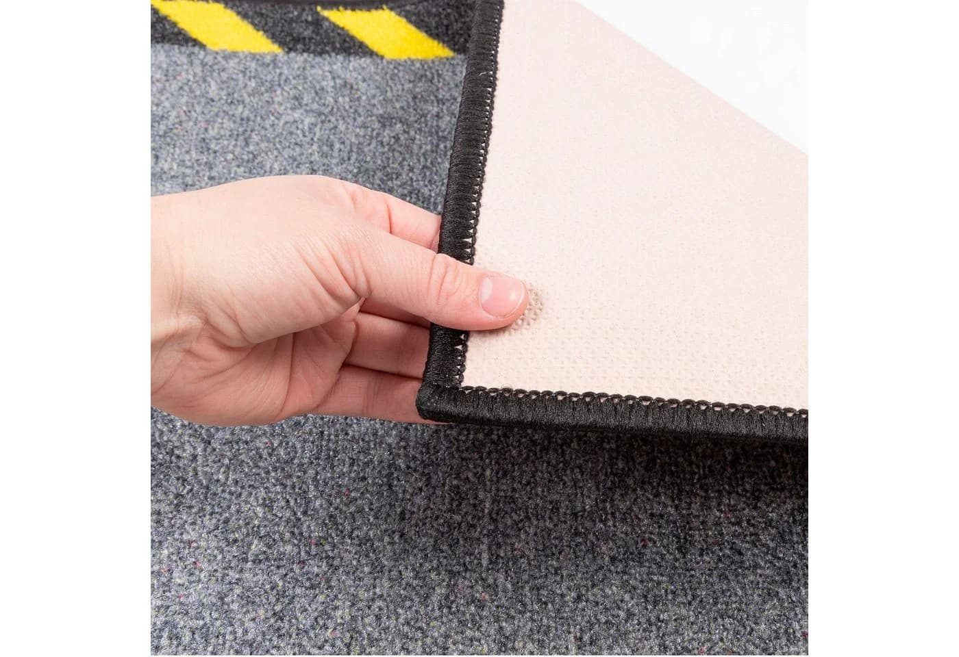 Floordirekt Kabelmatte Schwarz-Gelb Warnumrandung - Bild 5