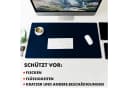 Floordirekt Schreibtischunterlage Nero Kunstleder Blau Bild 5