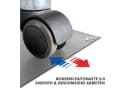 Floordirekt Bodenschutzmatte Kleopatra PVC mit 45-Grad-Kante Grau Bild 5