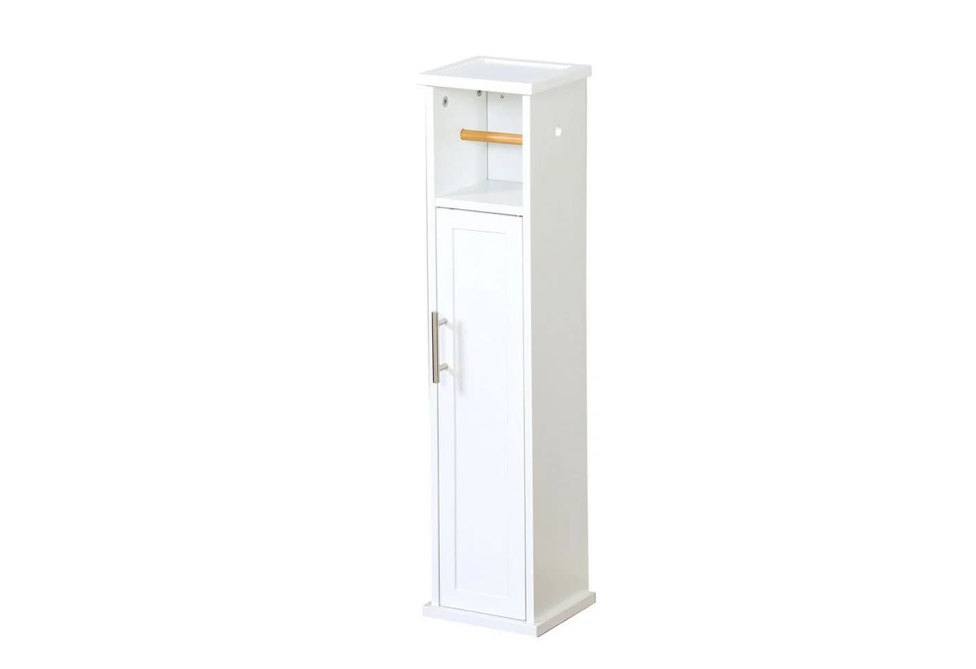 Floordirekt Badkommode Badezimmerschrank Wisconsin mit praktischer Klopapierhalterung - Bild 2
