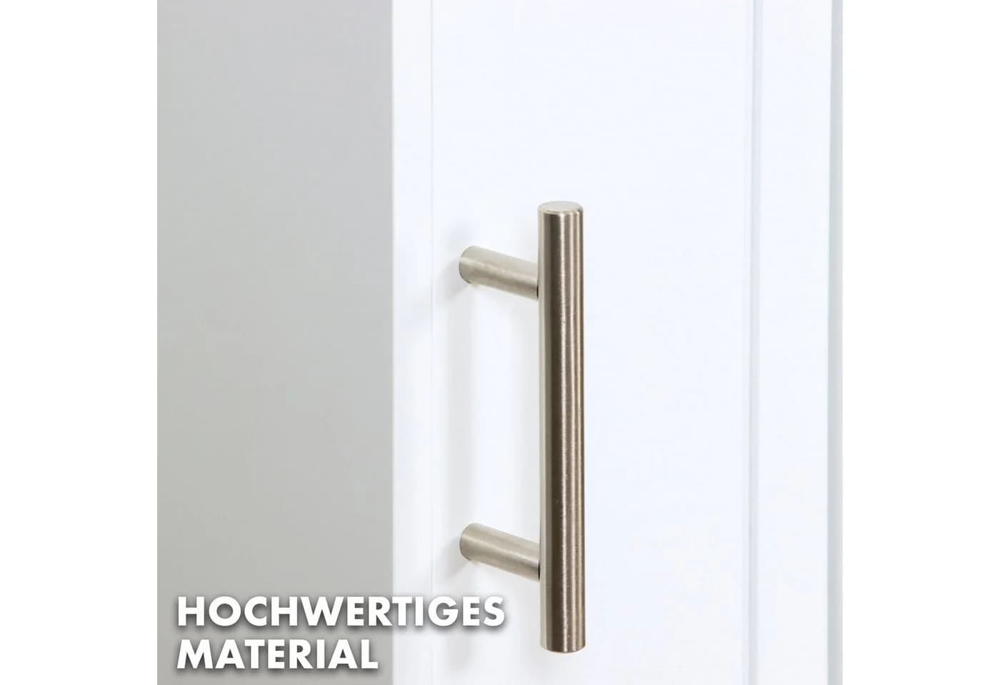 Floordirekt Badkommode Badezimmerschrank Wisconsin mit praktischer Klopapierhalterung - Bild 4