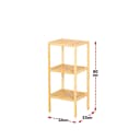 Floordirekt Bambus Standregal Lowa Schmal Elegant Bild 1