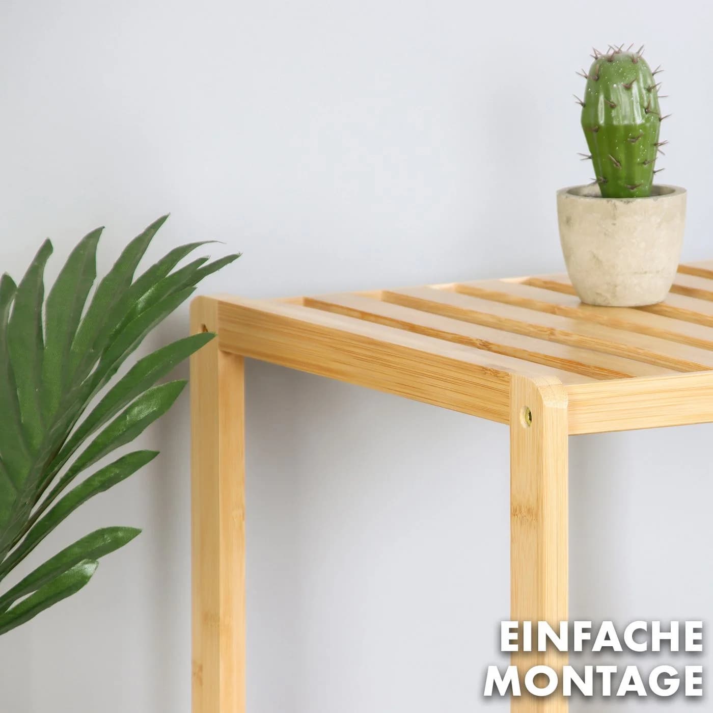 Floordirekt Bambus Standregal Lowa Schmal Elegant - Bild 3
