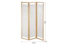 Floordirekt Paravent Bambus-Trennwand Tennessee Faltbar Beige Bild 1