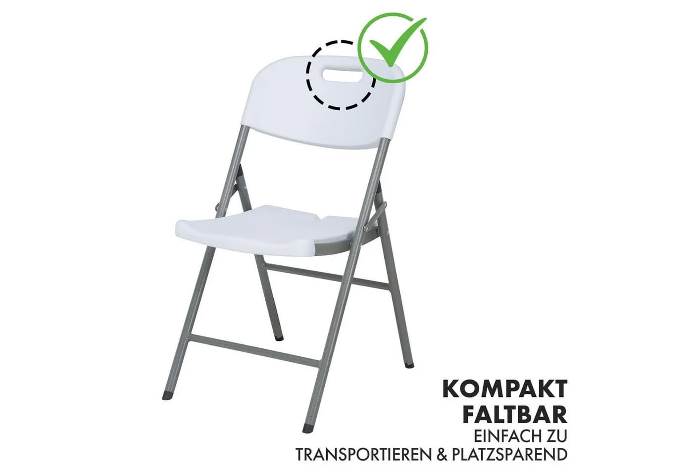 Floordirekt Klappstuhl Okinawa 2er Set Weiß - Bild 5