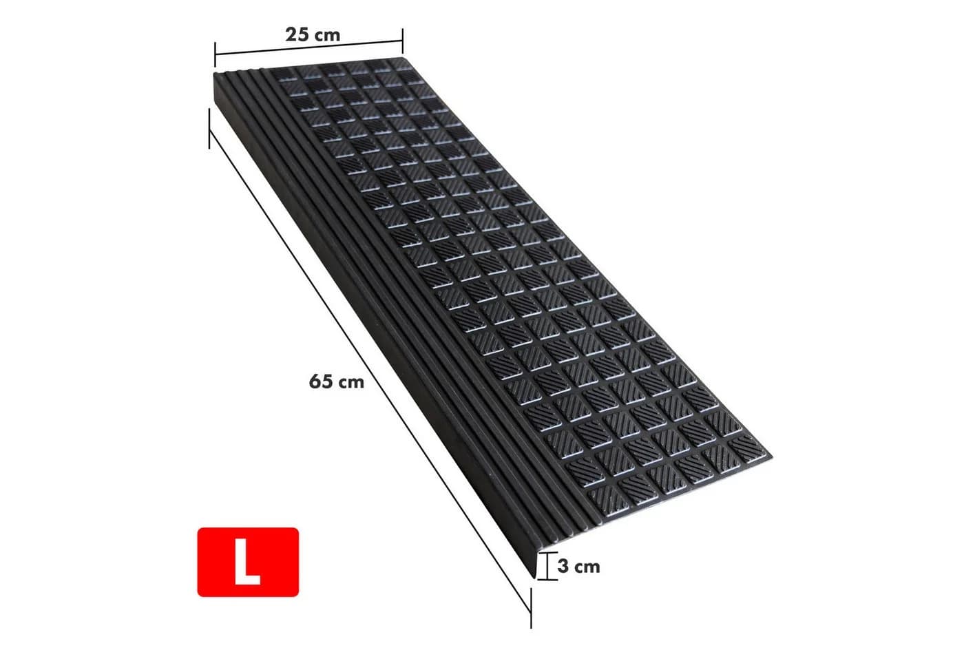 Floordirekt Stufenmatte Diamond 5er Set Schwarz Gummi Antirutsch - Bild 3