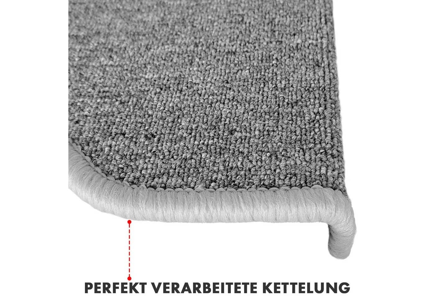 Floordirekt Stufenmatte London Pro Halbrund Anthrazit - Bild 5