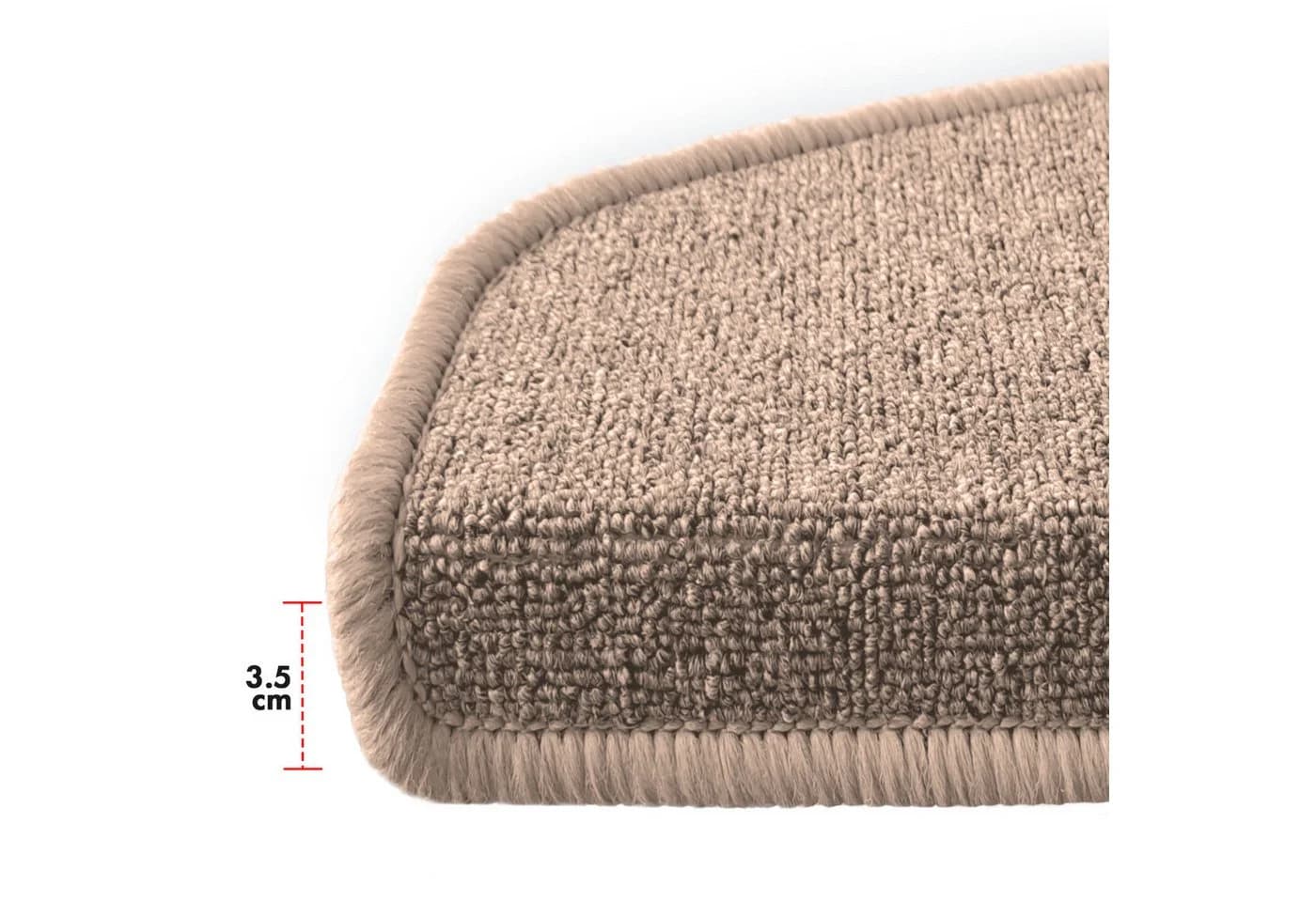 Floordirekt Stufenmatte London Pro Halbrund Beige Rutschhemmend - Bild 3