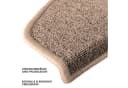 Floordirekt Stufenmatte London Pro Halbrund Beige Rutschhemmend Bild 4