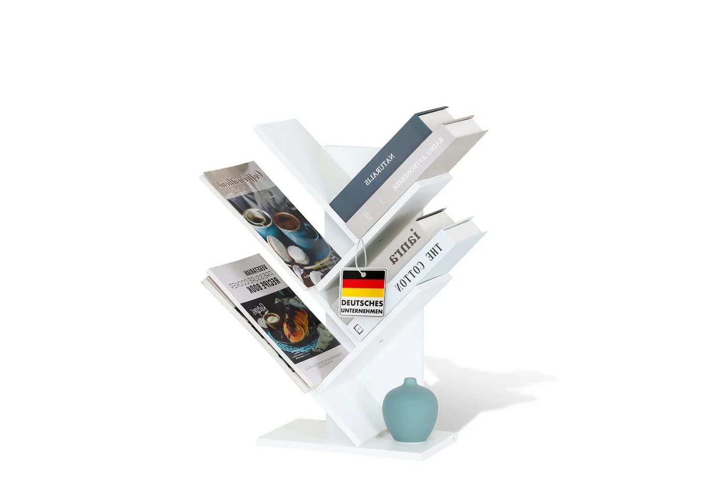 Floordirekt Bücherregal Louisiana Baumförmiges Standregal Weiß - Bild 2