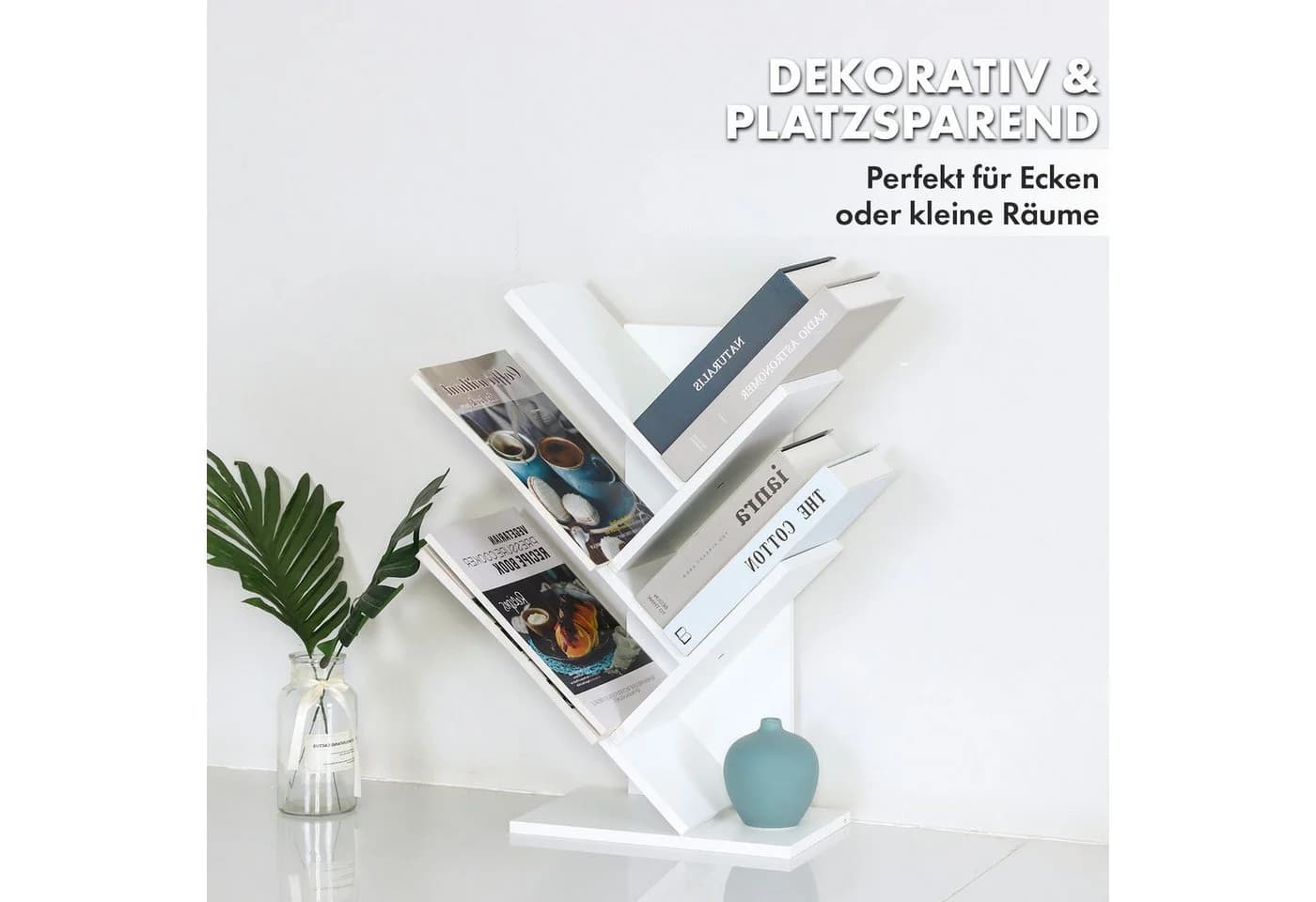 Floordirekt Bücherregal Louisiana Baumförmiges Standregal Weiß - Bild 3
