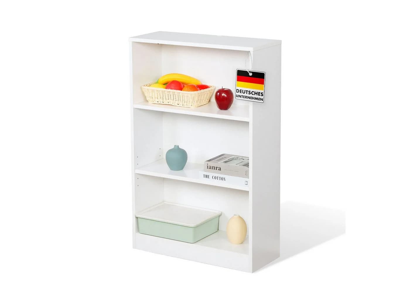 Floordirekt Bücherregal Maine Weiß - Bild 2