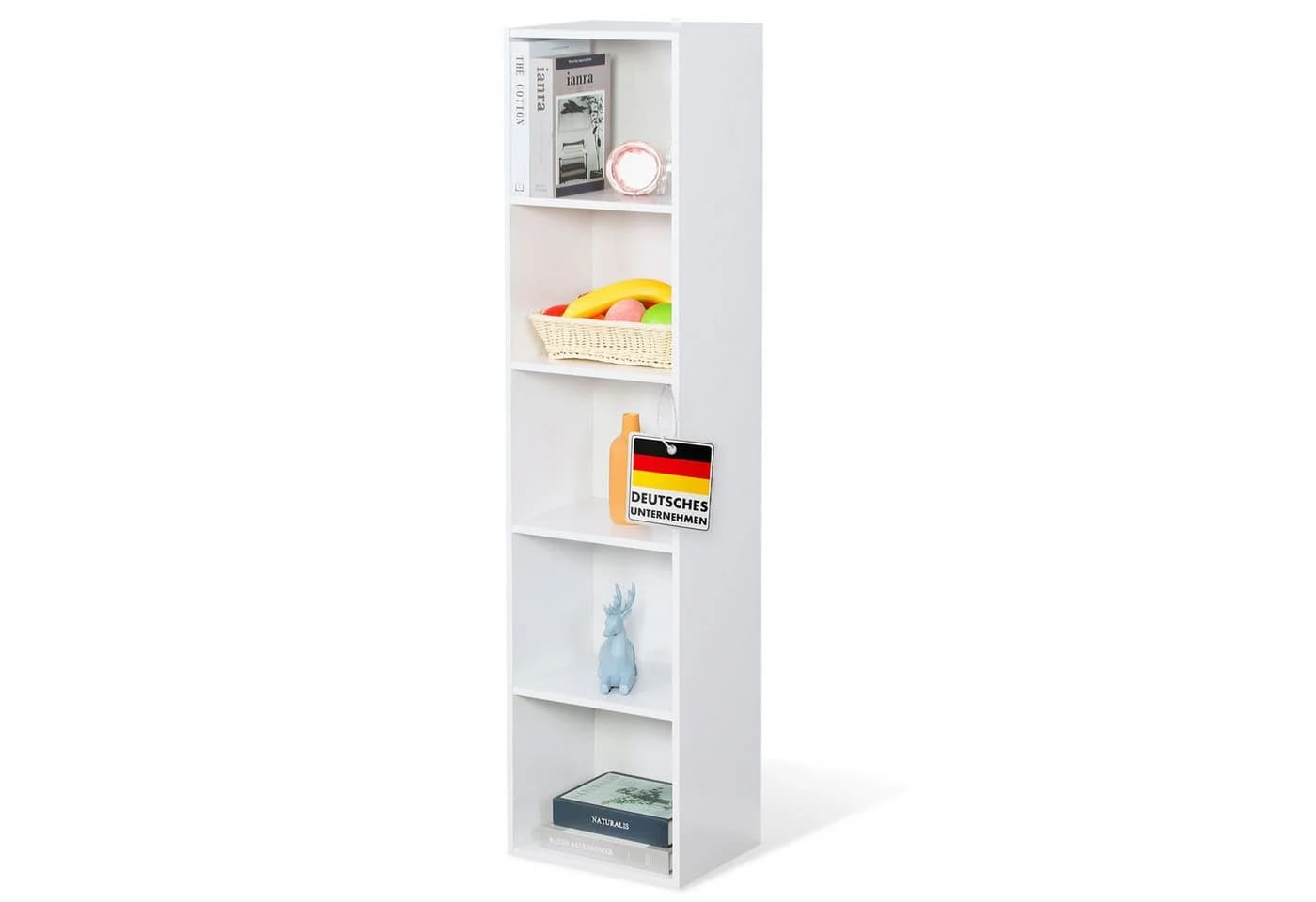Floordirekt Bücherregal Alaska Weiß Modernes Standregal - Bild 2