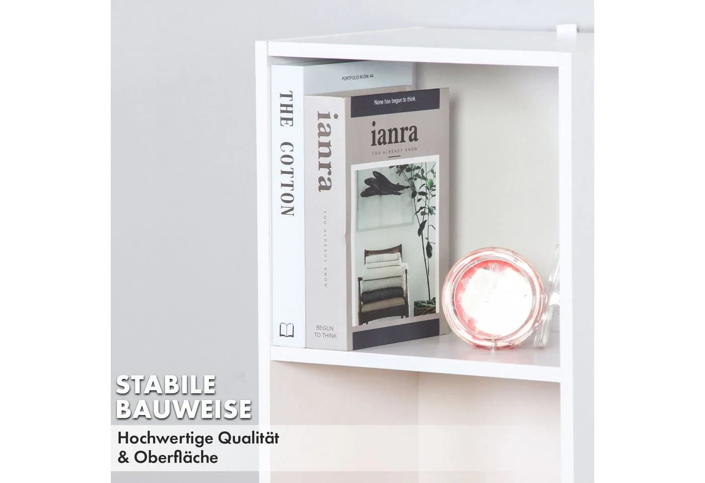 Floordirekt Bücherregal Alaska Weiß Modernes Standregal - Bild 5