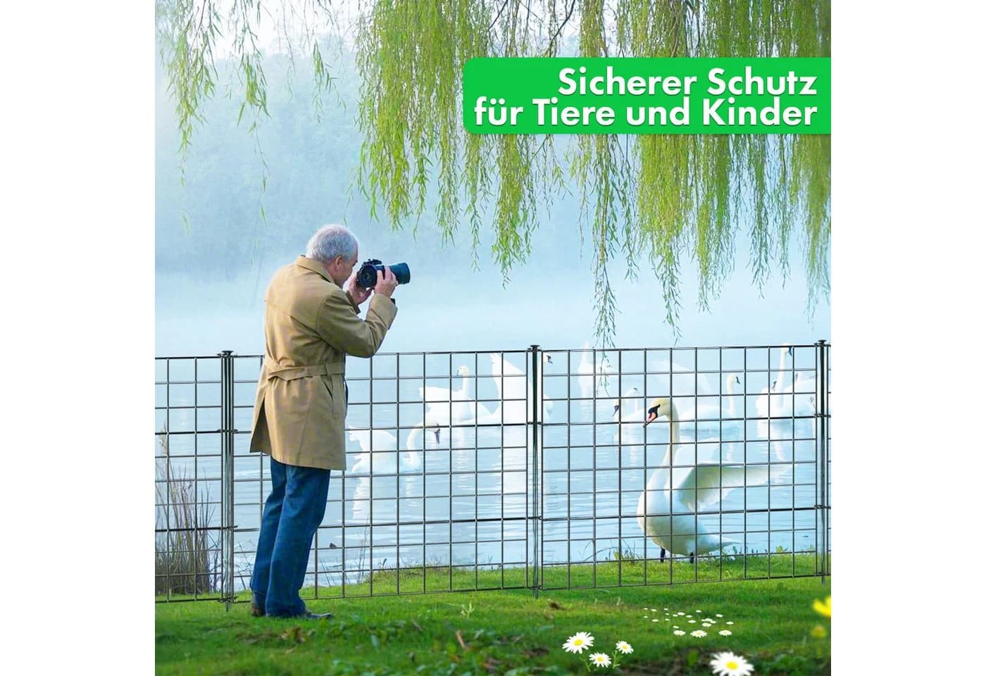 Floordirekt Teichzaun Pablo Metall-Steckzaun-Set - Bild 5