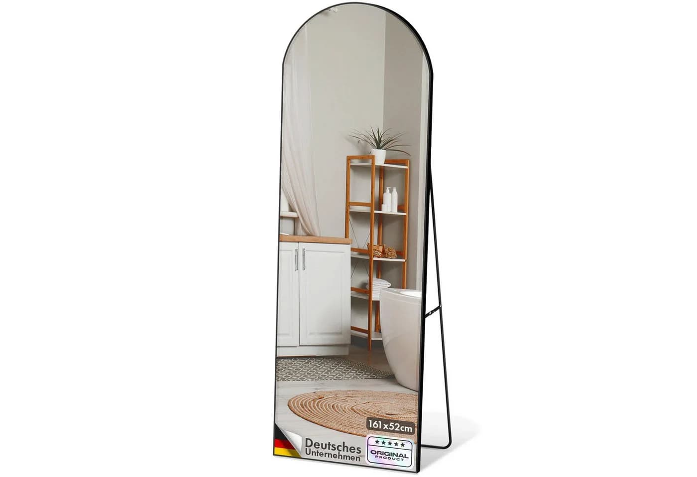 Floordirekt Ganzkörperspiegel Madison Schwarz Aluminiumrahmen - Bild 2