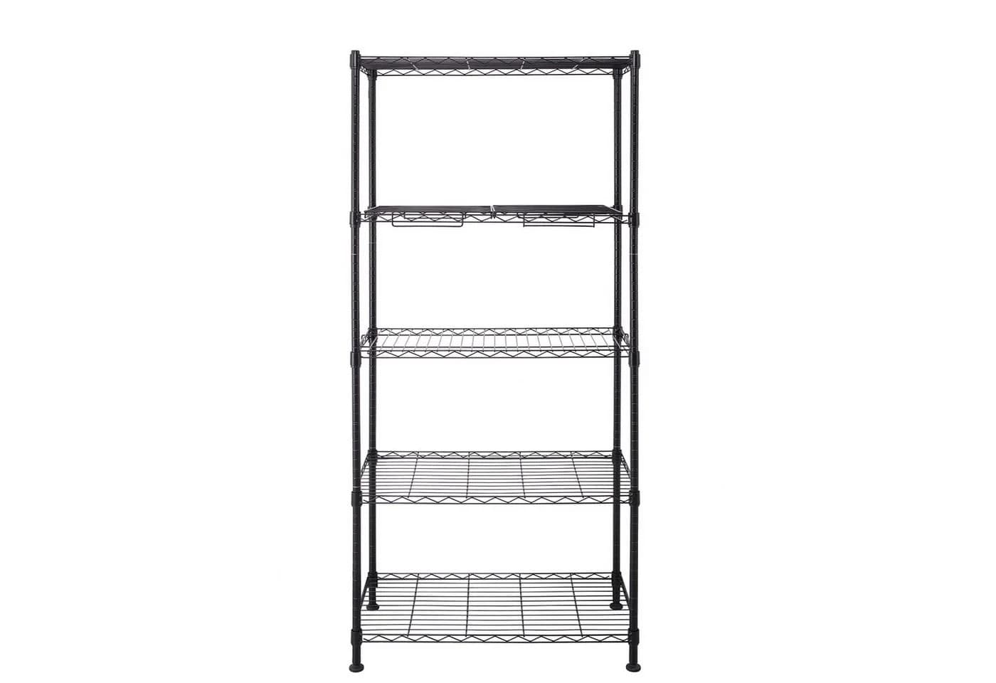 Floordirekt Regal Taranaki Schwarz Gitterregal werkzeuglos