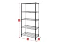 Floordirekt Regal Taranaki Schwarz Gitterregal werkzeuglos Bild 3