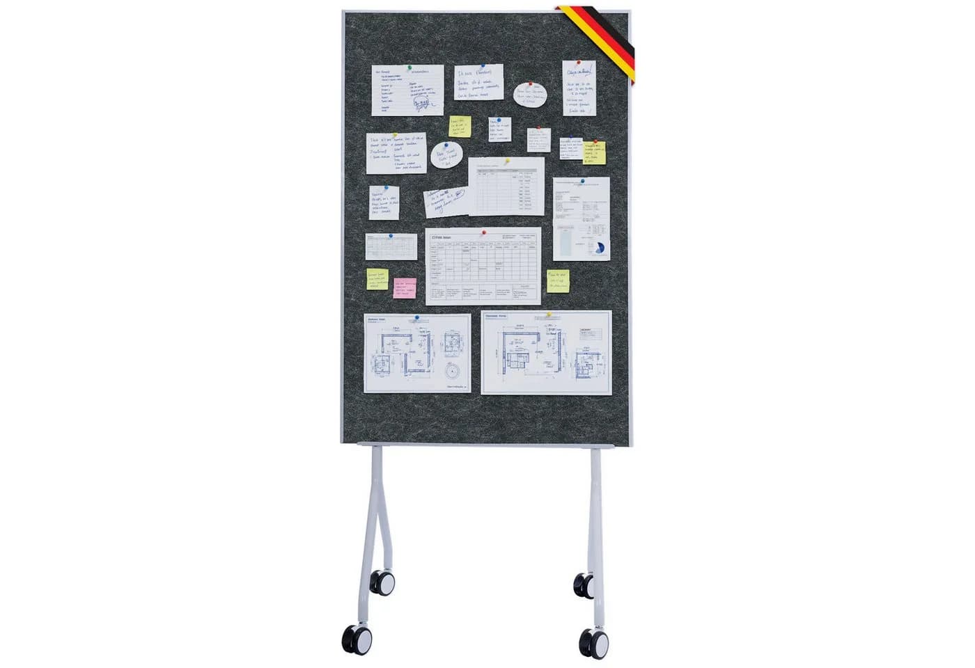 Floordirekt Memoboard Giant Mobile Präsentationstafel Schwarz - Bild 2