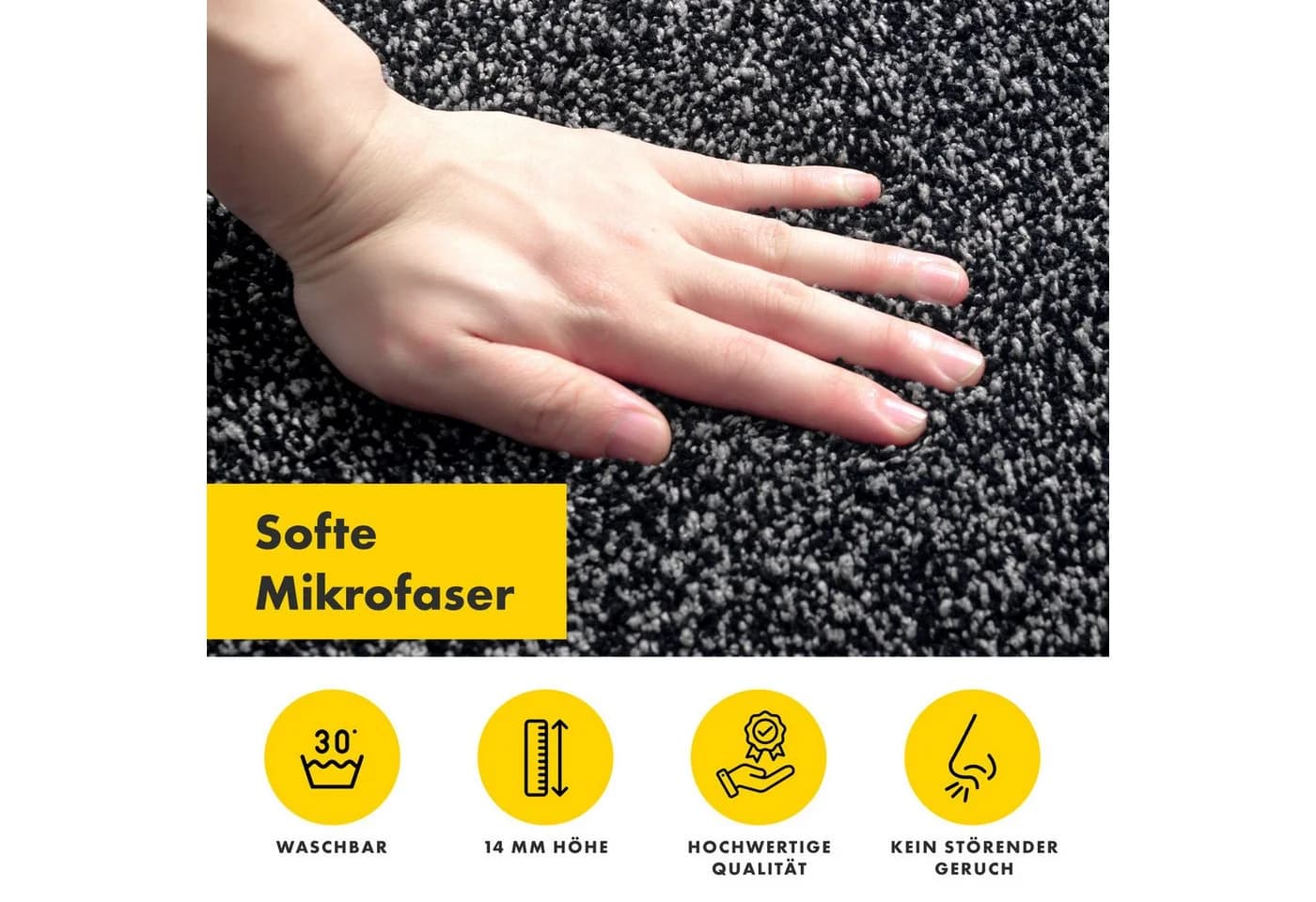 Floordirekt Fußmatte Nasa Schmutzfangmatte, rechteckig, waschbar bei 30 Grad, schmutzabsorbierend - Bild 3