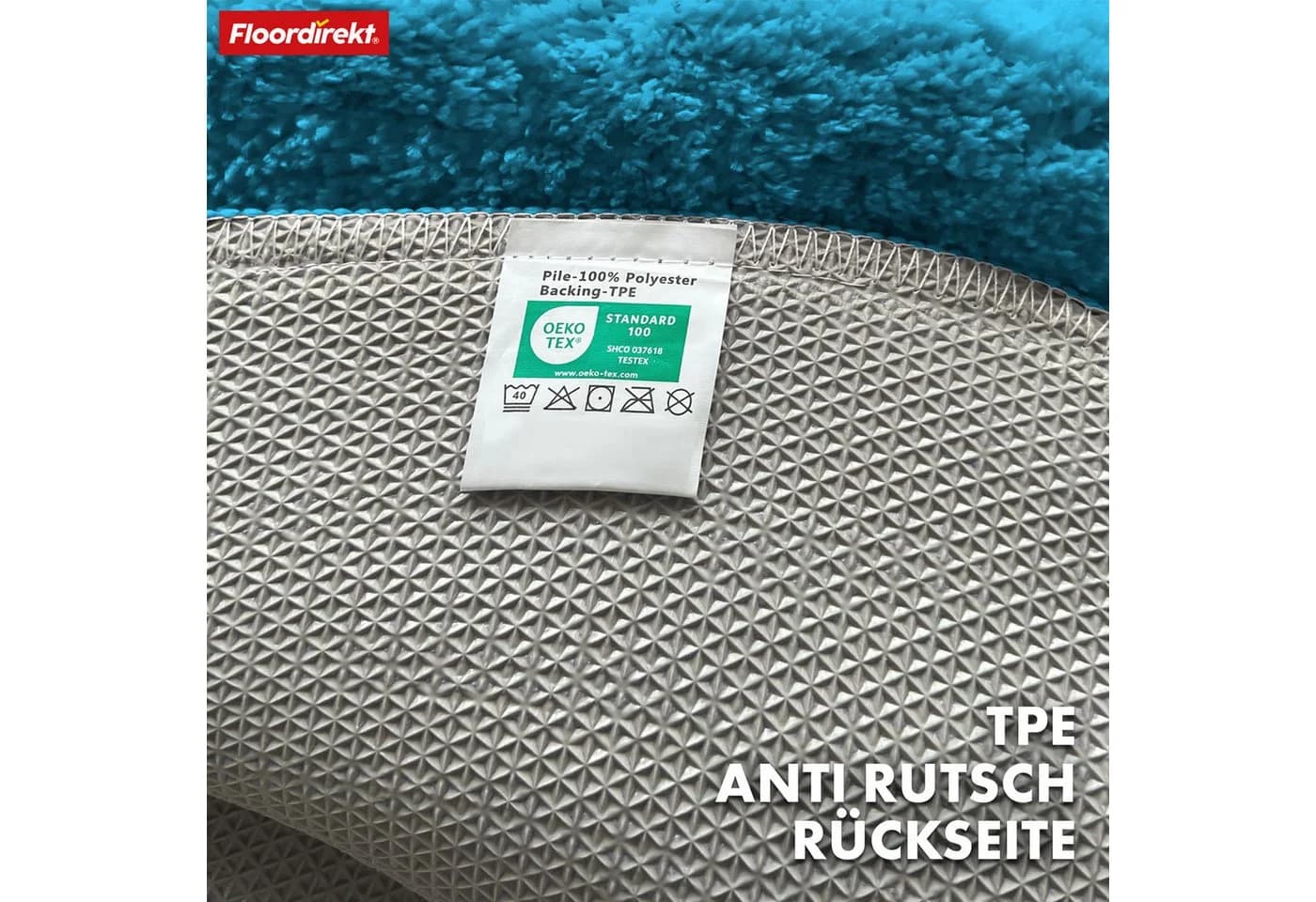Floordirekt Badematte Maris Rund 120cm Polyester Mikrofaser - Bild 4