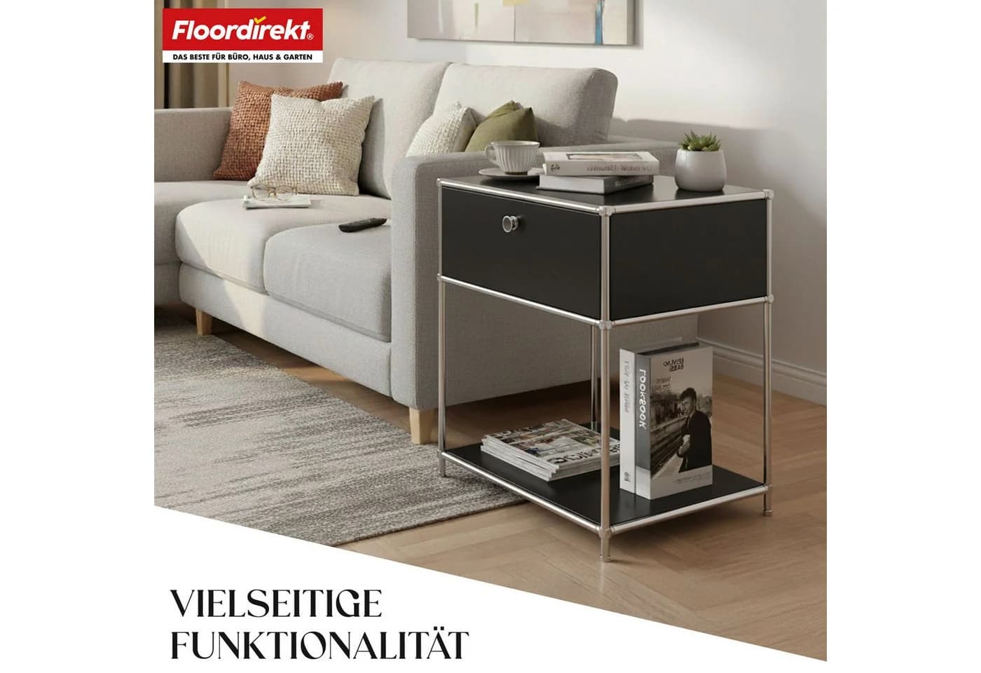 Floordirekt Beistelltisch Concept Epure MK-139 Metallregal - Bild 5