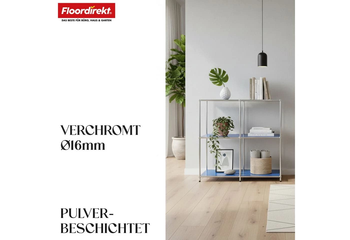 Floordirekt Sideboard Concept Epure MK-027 Metallregal Blau Modern - Bild 3