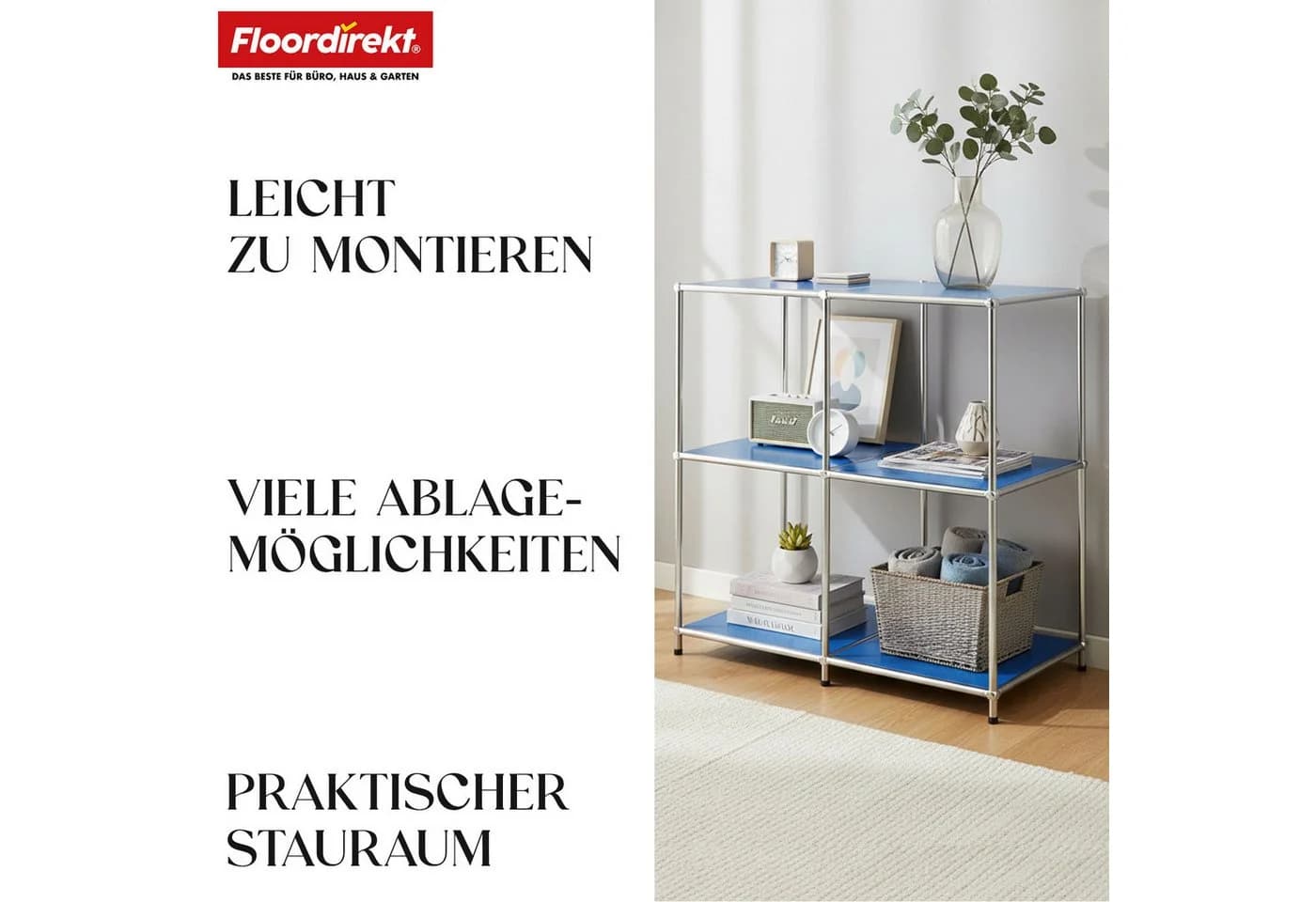 Floordirekt Sideboard Concept Epure MK-027 Metallregal Blau Modern - Bild 4