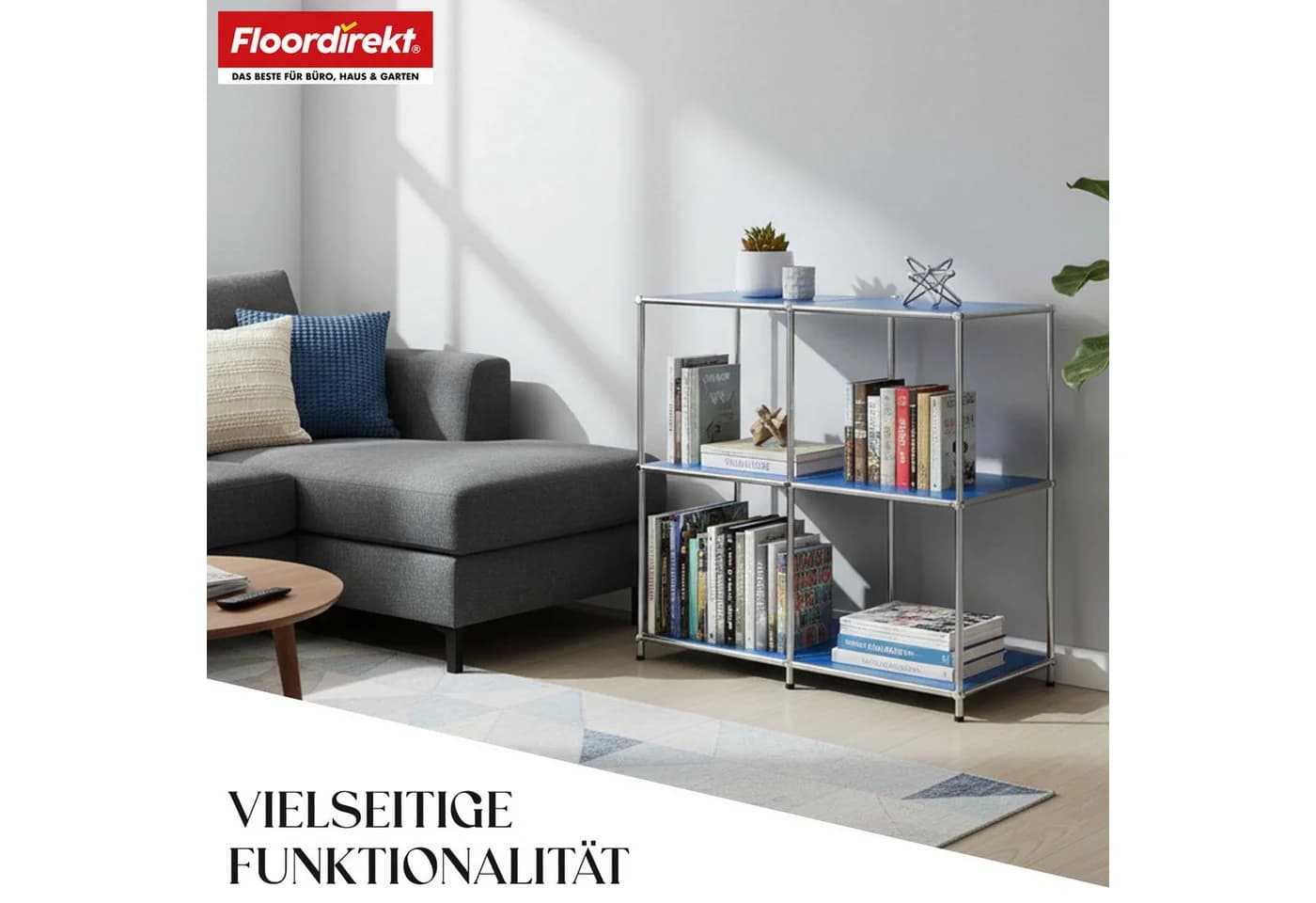 Floordirekt Sideboard Concept Epure MK-027 Metallregal Blau Modern - Bild 5