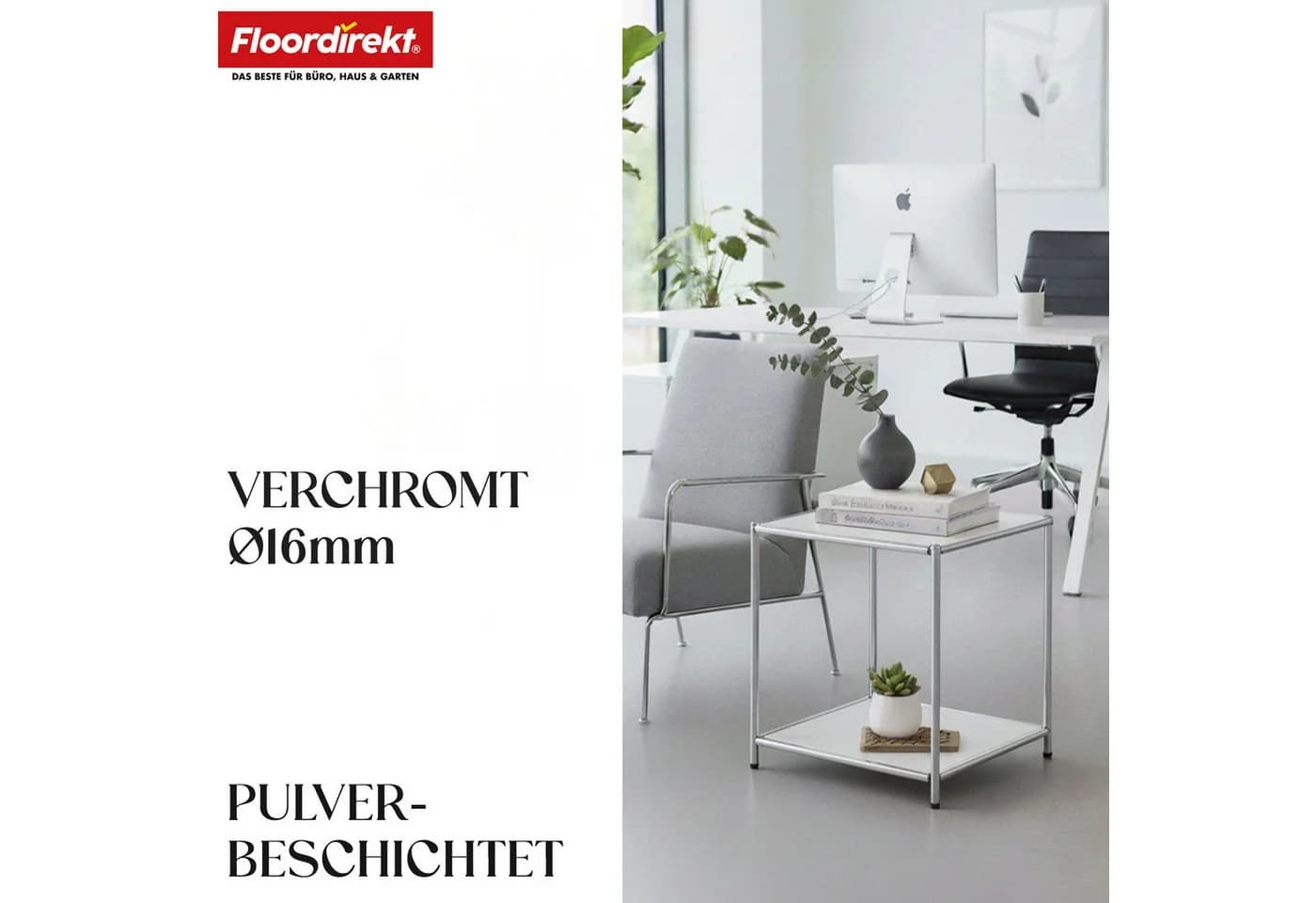 Floordirekt Standregal Concept Epure MK-012 Metallregal B40xT40xH46cm - Bild 3